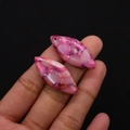 Pendentifs en pierre naturelle rose et magenta en forme de losange pour bijoux DIY - Texture Rose Magenta (N° 7)