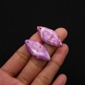 Pendentif en pierre impériale violette marquise avec texture marbrée pour bijoux DIY - Texture Marbre Violet (#27)