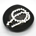 Natural white freshwater shell heart shaped loose beads for DIY jewelry making - Horizontal Hole Heart Shape / 10mm, 18g