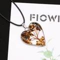Detailed view of silver heart pendant with copper wire tree and tiger eye stones - 30x34mm / Tiger's Eye