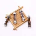 Tijgeroog hanger set in zilveren afwerking met Love-gravure en hartpatroon - Tijgeroog