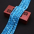 Sky blue faceted teardrop cat eye stone beads for DIY jewelry making and crafts - No.5 Sky Blue