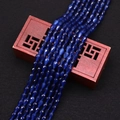 Faceted dark blue teardrop cat eye stone beads for DIY jewelry making and crafts - No. 6 (Dark Blue)