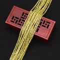 Facettierte quadratische hellgelbe Kristallperlen für DIY-Halsketten und Armbänder - 2x2mm