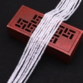 Transparente weiße facettierte Kristallperlen für DIY-Halsketten und Handarbeit - 2x2mm / Eisweiß (Nr.13)