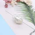 Natural mosaic shell bead 18x25mm oval mother of pearl stone for DIY jewelry making - 18x25mm / White Shell