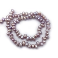 Perles d'eau douce naturelles lavande de haute qualité pour la création de bijoux DIY - 4-5mm / Violet