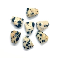 Gefacetteerde dalmatiër jaspis kralen in onregelmatige vormen voor sieradenaccessoires - Dalmatijnse jaspis / 8x10mm 1g (geen Gaten)