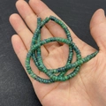 Tira de cuentas de malaquita verde oscuro 2x4mm para creación de joyas DIY y artesanía - 2x4mm / No 17 (Estilo Mineral Verde Oscuro)