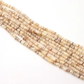 Irregular dyed natural shell disc beads 6-8mm in beige and brown for DIY jewelry - 6mm 40g / No. 3 (Beige-Brown Natural Texture)