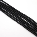 6mm-8mm dark natural shell heishi beads in black flat disc shape for DIY jewelry making - No. 5 (Black Natural Texture)