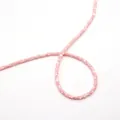 Pink cylinder natural shell beads strands for jewelry making 2x4mm smooth finish - 2x4mm 14g / Pink (Color 1)