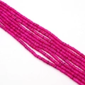 Strands of vibrant magenta 6mm-8mm flat shell beads for DIY jewelry making - No. 14 (Magenta Purple)