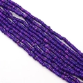 Flat purple dyed natural shell disc beads for DIY jewelry and garment accessories - No. 16 (Deep Purple)