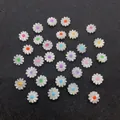 Colorful 10mm white shell daisy beads for DIY jewelry making and bracelet accessories - 10mm / Mixed Colors