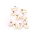 Perline di conchiglia naturale con stampa a occhio per creazione gioielli fai-da-te - Stile Occhio Cartoon (10)