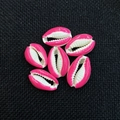 Pink and white natural shell charms for DIY jewelry making necklaces and bracelets - Pink
