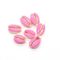 Pink candy-colored natural conch shell beads for DIY jewelry making and craft decor - Size 11