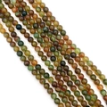 Polished mixed color natural stone beads with crackle texture for DIY jewelry making - No.5 Light Green Agate