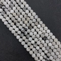 Polished natural black rutilated quartz beads for DIY jewelry making and craft design - 6mm / Black Rutilated Quartz