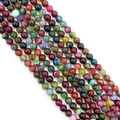Gepolijste veelkleurige drakenader agaat kralen voor DIY sieraden maken - Nr. 5 (Kraak Mix)
