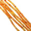 Mix of 6mm-10mm Dragon Vein Agate round beads with vibrant orange and amber gradients - No. 4 Orange Yellow / 6mm