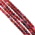 Rode drakenader agaat ronde kralen met craquelé textuur voor DIY sieraden maken - Nr. 7 (Rode Drakenader)
