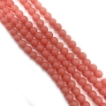 Pink orange sunstone beads 6-10mm for DIY jewelry making in parallel rows - 6mm / No. 4 (Pink Orange)
