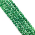 Polierte grüne Halbedelstein-Rundperlen für DIY-Schmuckherstellung 8-10mm - Smaragdgrün