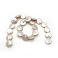 Natürliche 16-17mm flache Süßwasserperlen-Strang mit irisierendem Glanz für DIY-Schmuck - Rechteck (15x20mm)