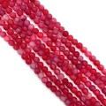 Matte drakenader agaat kralen in roze en fuchsia voor het maken van DIY-sieraden - Maat 5