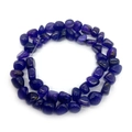 Perles en agate violette de forme irrégulière pour la création de bijoux DIY artisanat - 8X10mm / Violet (No.1)