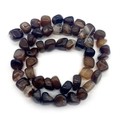 Perles d'agate naturelle marron aux formes irrégulières pour bijoux DIY - 8X10mm / Café (No. 9)