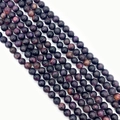 Polished purple and brown tiger eye natural stone beads for DIY jewelry making - 6mm / Deep Purple-Red (No.4)