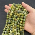 Perle in agata verde naturale sfaccettata per creazione gioielli fai-da-te 6-10mm - Giada di Taiwan