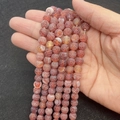 Polished red dragon vein agate weathered beads for DIY jewelry making and bracelets - US 13