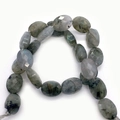 Gefacetteerde ovale labradoriet kralen met blauwe glans voor DIY-sieraden maken - 6x8mm (22 Stuks/Streng) / Flitssteen (Labradoriet)