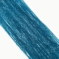 Macro shot of 2-3mm faceted deep blue natural stone beads for DIY jewelry making - 2mm / Teal