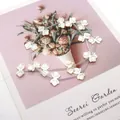 Natürliche weiße Perlmutt-Schmetterlingsperlen für DIY-Schmuck mit schillerndem Glanz - 10x17mm