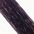 Cuentas de espinela de vidrio facetado violeta oscuro para joyas DIY, redondo 2-3mm - Púrpura