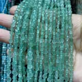 Détail des perles de pierre naturelle verte facettées de 4mm pour bijoux DIY - 4mm 93pcs/Brin 7g / Aventurine Verte
