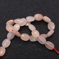 Gefacetteerde ovale zonnesteen kralen in roze-oranje voor DIY sieraden maken - 6x8mm (22 Stuks/Streng) / Roze Aventurijn