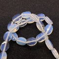Gefacetteerde ovale opaliet steen kralen met blauwe glans voor DIY sieraden 6x8mm - 6x8mm (22 Stuks/Streng) / Opaal