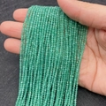 Handheld strands of 2mm faceted green cat eye stone beads for DIY jewelry making - Pale Green (No.12)