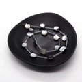 Perles en nacre naturelle forme chat irisées pour création de bijoux DIY - 10x10mm 1g / Coquille Noire