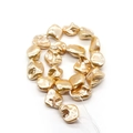 Irregular baroque freshwater shell beads in champagne gold for DIY necklace making - 15-25mm (Approx. 95g/String) / Champagne Gold (No.7)