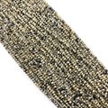 Faceted Dalmation Jasper round loose beads for DIY jewelry making and necklace crafts - 2x3mm (5g) / Dalmatian Jasper