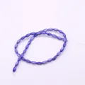 Polished light purple shell beads in rice shape for DIY jewelry making on white background - 5x8-6x9mm / Light Purple (No.1)