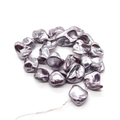 Lavender purple irregular shell beads 15-25mm baroque style for DIY necklace making - 15-25mm (Approx. 95g/String) / Lavender Purple (16)