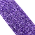 Strands of 2-4mm faceted natural amethyst beads with high luster for DIY jewelry - Purple Crystal